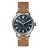 Mens Watch Midnight Blue Dial British Tan Leather Strap The Traveler Subsecond 42mm Watch - 1