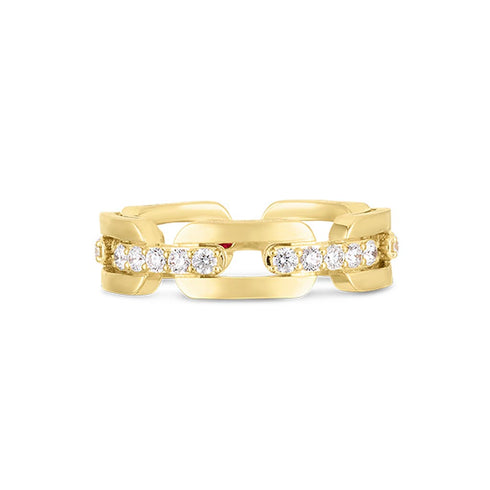 Navarra Hard Chain Link Diamond Ring - 1