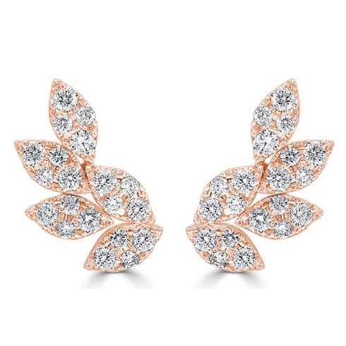 Gold And Diamond Earring Climber - 1