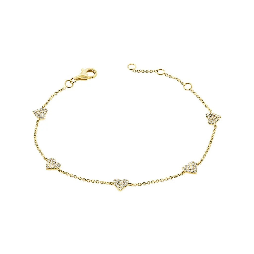 日本未入荷◆MEJURI◆Heart Station Bracelet ゴールド Mejuri + Heart Station Bracelet