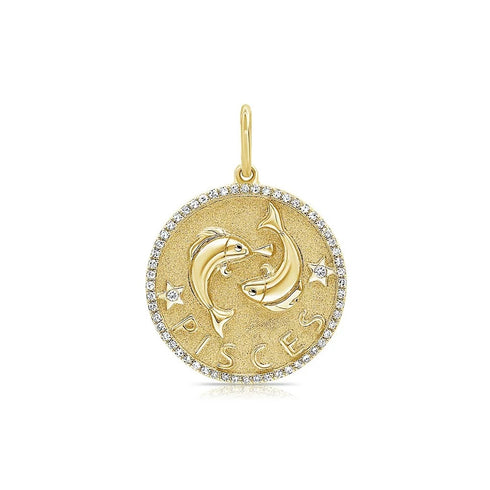 Diamond Zodiac Charm - Pisces - 1