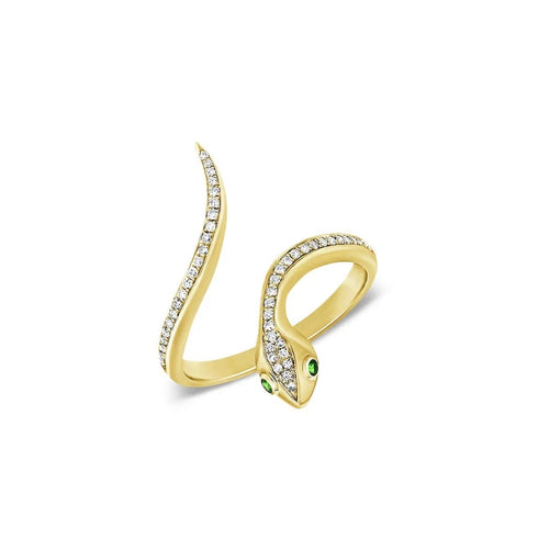 Diamond Snake Ring - 1