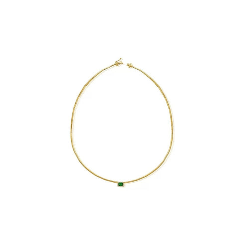 Emerald &amp; Diamond Necklace - 1