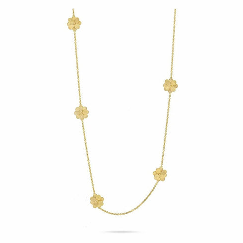 Petali Long Flower Station Necklace - 1