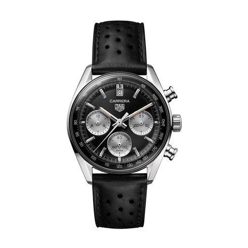TAG Heuer Carrera Black Dial Chronograph Watch - 1