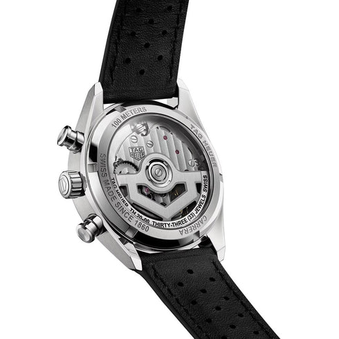 TAG Heuer Carrera Black Dial Chronograph Watch - 2