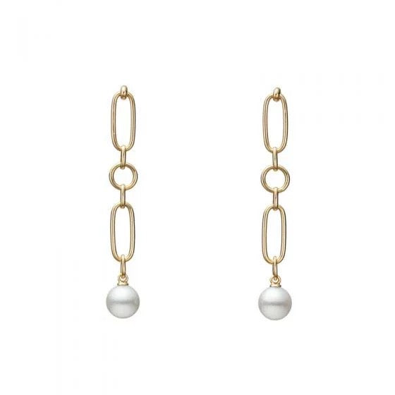 ゆめ M Code Akoya Cultured Pearl Earrings