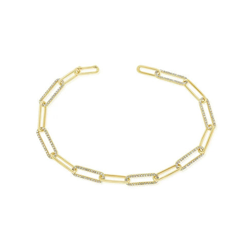 Paperclip Diamond Bracelet 1.18ct - 1