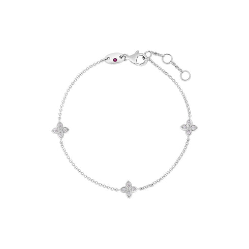 Love By The Inch 3 Station Flower Bracelet - 1