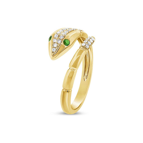 Diamond Snake Ring - 1