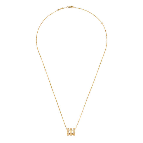 Pulse Necklace Yellow Gold and Diamonds - 3