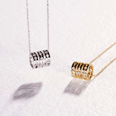 Pulse Necklace Yellow Gold and Diamonds - 4