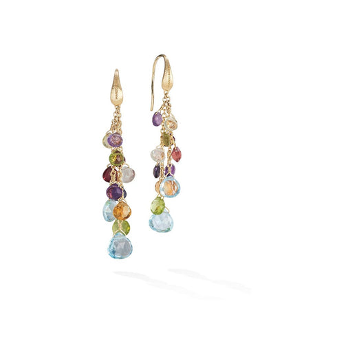 Paradise Mixed Gemstone Multi Strand Earrings - 1