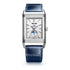 Stainless Steel Men Manual Reverso Tribute Duoface Calendar Watch - 1