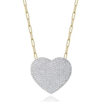 Extra Large Infinity Heart Pendant