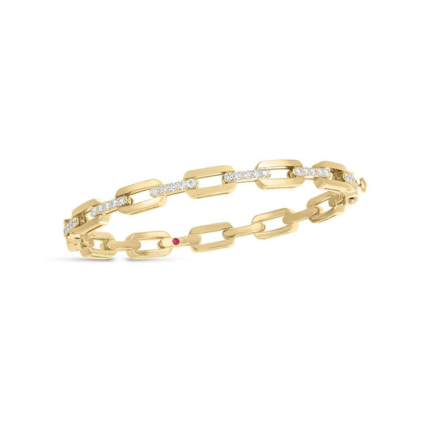 Navarra Hard Chain Link Bangle - 1
