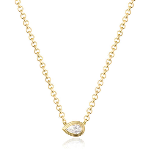 Pear Layered East-West Pendant - 1