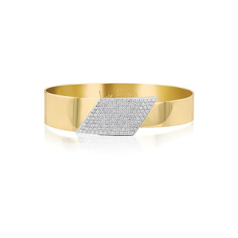 Graduated Angle Large Love Always Bangle - 1