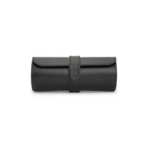 Blake Black And Grey Leather Triple Watch Roll With Capsule - 1