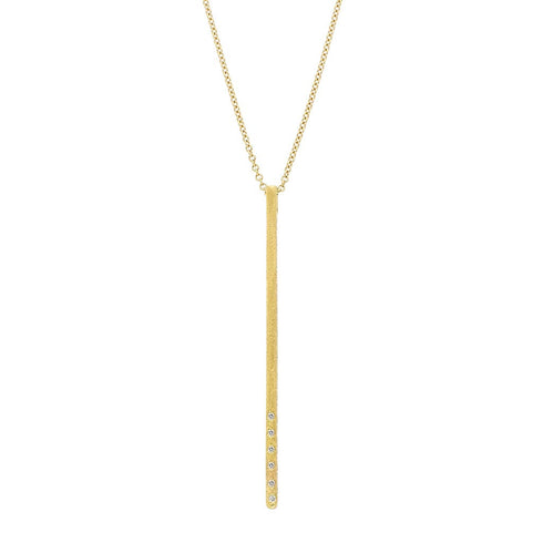 Dunes Bar Diamond Necklace - 1