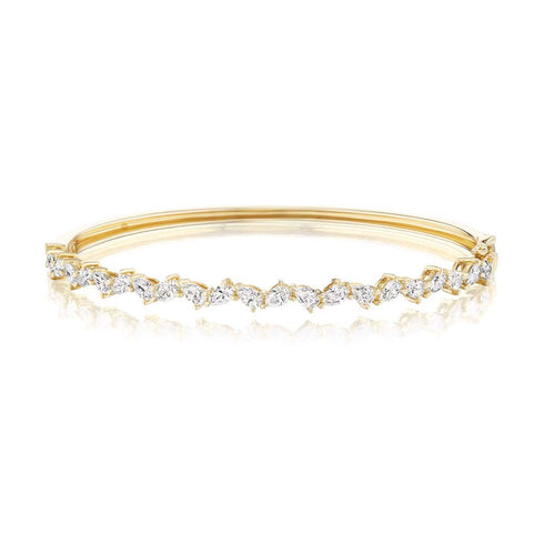 Pear Cut Diamond Bangle - 1