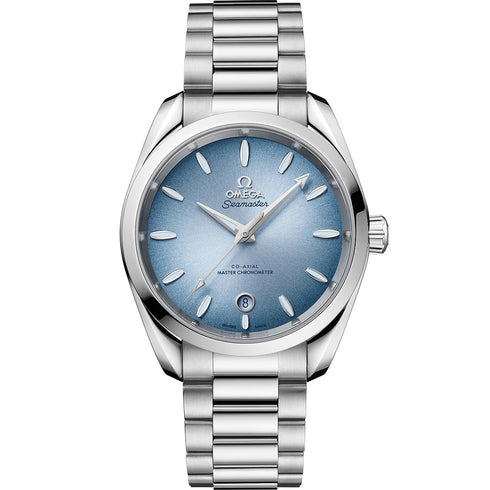 Seamaster Aqua Terra Steel On Steel Blue Dial Watch - 1