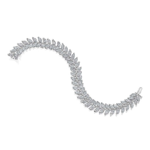 Marquise Cut Diamond Bracelet - 1