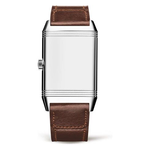 Reverso Classic Monoface Small Seconds Large on Brown Calfskin Strap Watch - 2