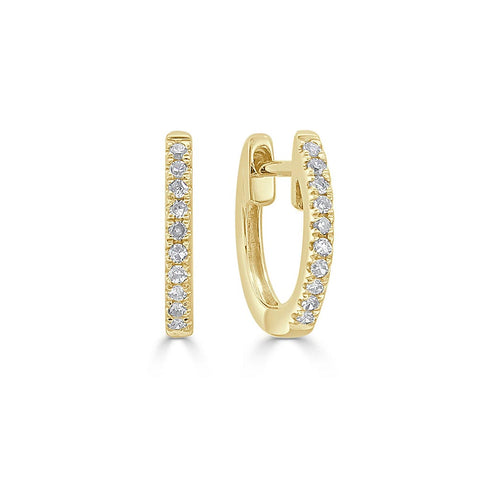 Huggie Diamond Earrings 0.06ctw - 1