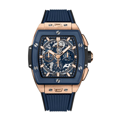 Spirit Of Big Bang King Gold Blue Ceramic Watch - 1