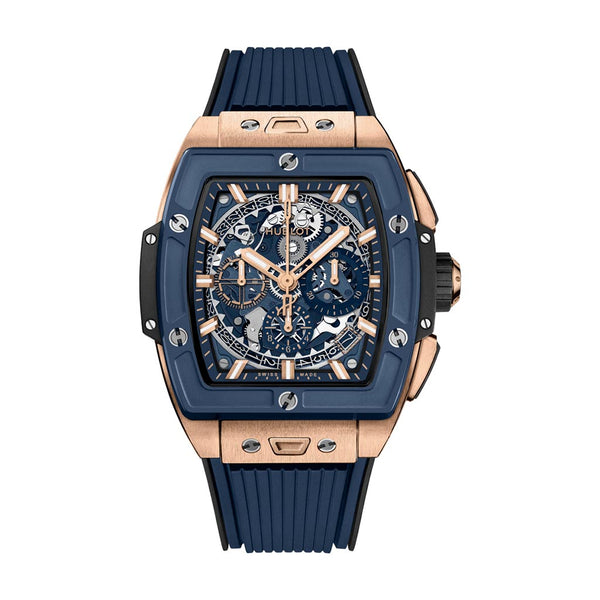 Spirit Of Big Bang King Gold Blue Ceramic Watch - 1