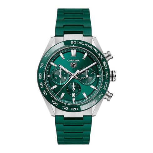 Carrera Chronograph 44mm Steel &amp; Ceramic Watch - 1