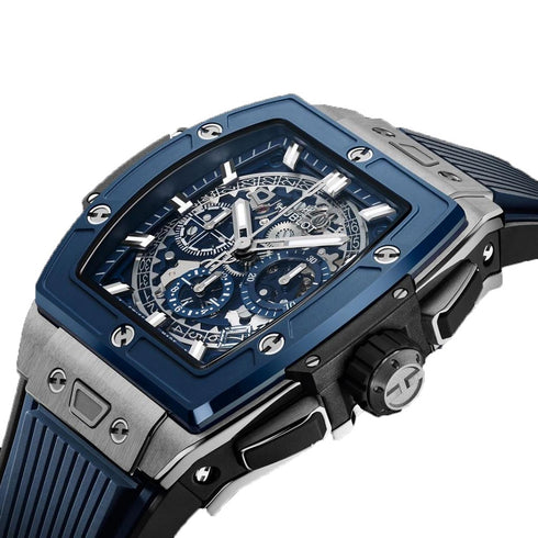 Spirit Of Big Bang Titanium Blue Ceramic Watch - 3