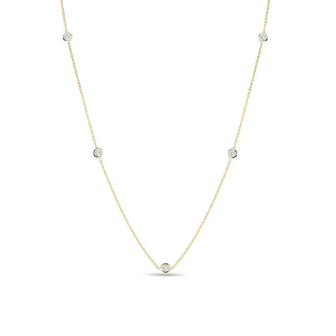 5 Station Diamonds by the Inch Necklace - 1