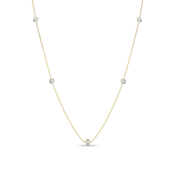 5 Station Diamonds by the Inch Necklace - 1