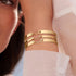 Business Meeting GM Mood Bangle in Yellow Gold - 1