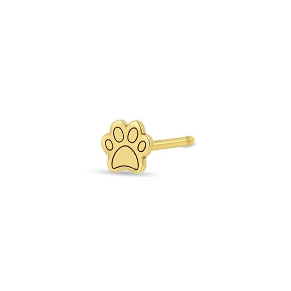 Itty Bitty Dog Paw Stud - 1