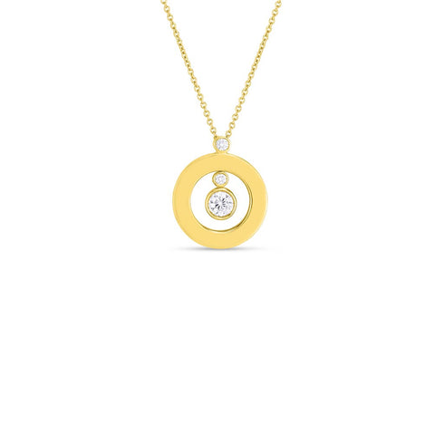 Shiny Mini O Diamond Pendant - 1