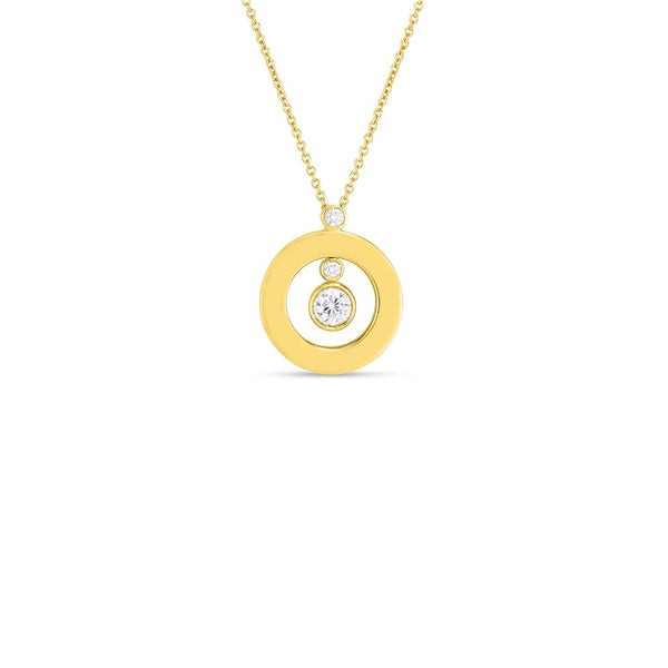 Shiny Mini O Diamond Pendant - 1