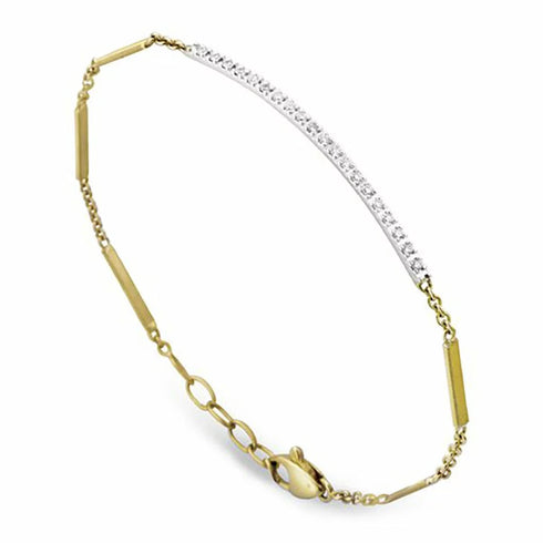 Goa Pave Diamond Bar Bracelet - 1