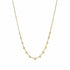 Yellow Gold Graduating Bezel Set Diamond Necklace - 1