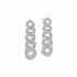 White Gold Dangle With 1.62ctw Pave Diamonds Earrings - 1