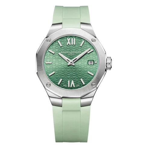 Riviera 10611 Green on Steel Watch - 1
