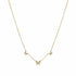 Yellow Gold 3 Butterfly Diamond Necklace - 1