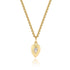 Mini Pear Shape Diamond Layered Pear Necklace Pendant - 1