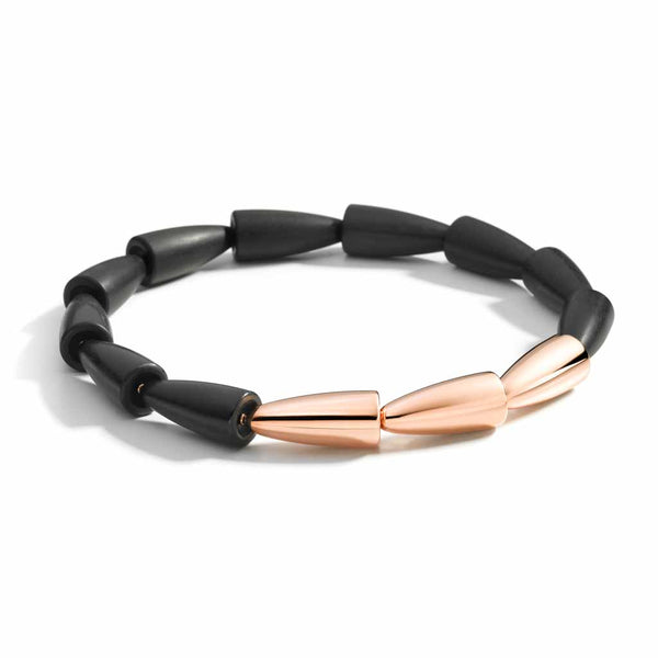 Calla Ebony and Gold Necklace - 1