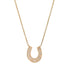 Horseshoe Diamond Pendant Necklace Medium - 1