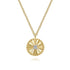 Bujukan Diamond Cut Pendant Necklace in 14K White-Yellow Gold - 2