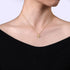 Bujukan Diamond Cut Pendant Necklace in 14K White-Yellow Gold - 4