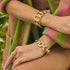 Yellow Gold Link With 2.48Ct Diamonds Bracelet - 2